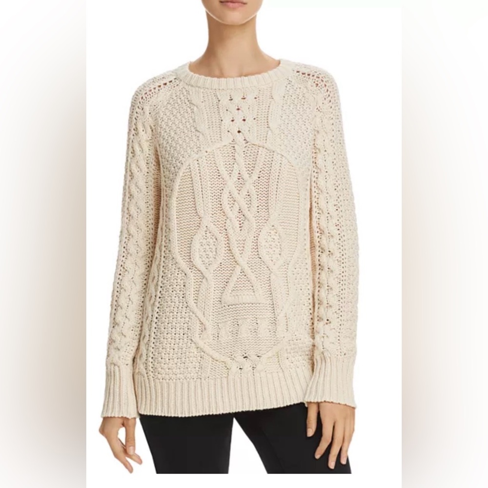 AQUA -Skull Cable-Knit Sweater - 100% Exclusive